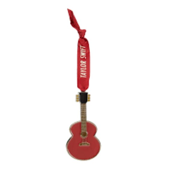 New in Box! Taylor Swift Red Guitar Tree Ornament - Picture 1 of 3